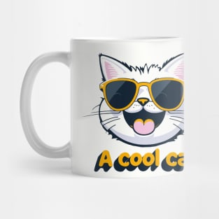 Cool Cat Design Art Mug